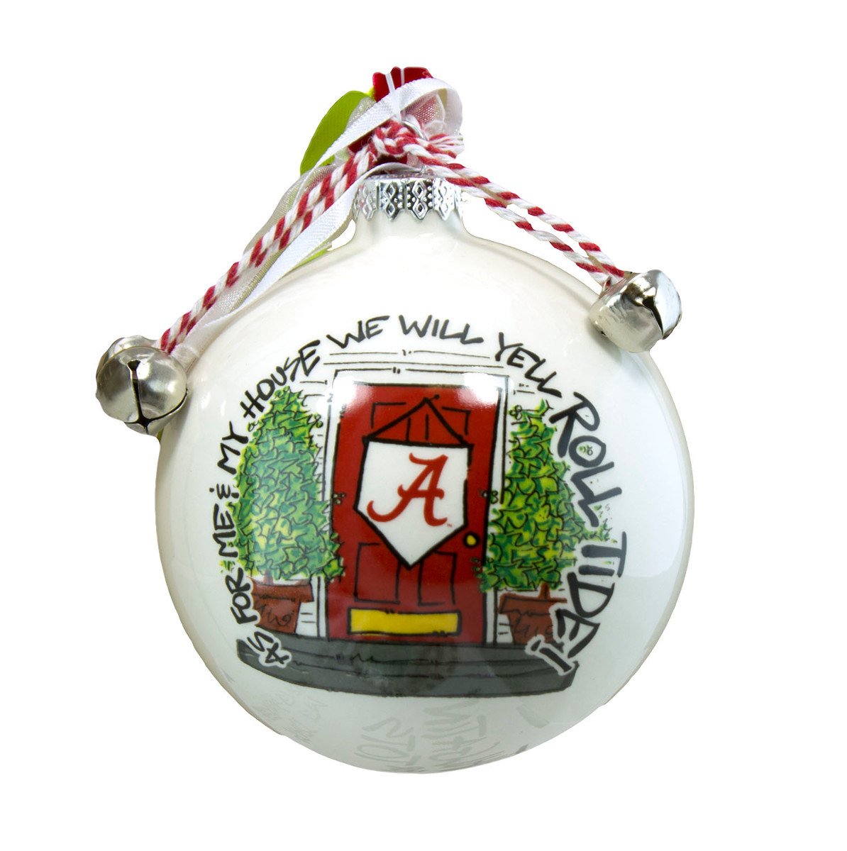 Photo 1 of "As For Me And My House" Holiday Ornament (Alabama Crimson Tide)