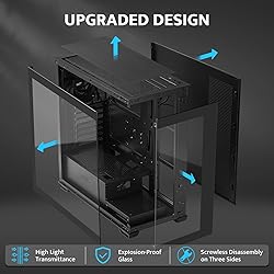 darkFlash ATX Mid-Tower PC Case, Pre-Install 1