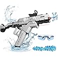 SOFITEN Automatic Gel Ball Blaster High Speed 200+FPS Electric Gel Ball Blaster 100+ Feets Battery Display Foldable Stock Modular Battery with 40,000 Balls Outdoor Games Summer Gifts Ages 14+