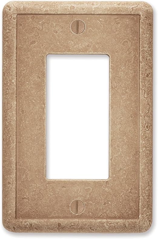 Single Decorator Noche Tumbled Textured Cast Stone Decorative Wall