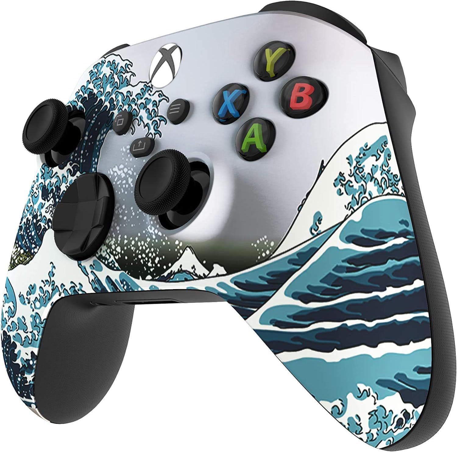 Custom Controllerzz Wireless Controller for Microsoft Xbox Series X/S & Xbox One - Custom Soft Touch Feel - Custom Xbox Series X/S Controller (X/S Waves)