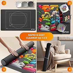 Newverest Jigsaw Puzzle Mat Roll Up, Saver Pad