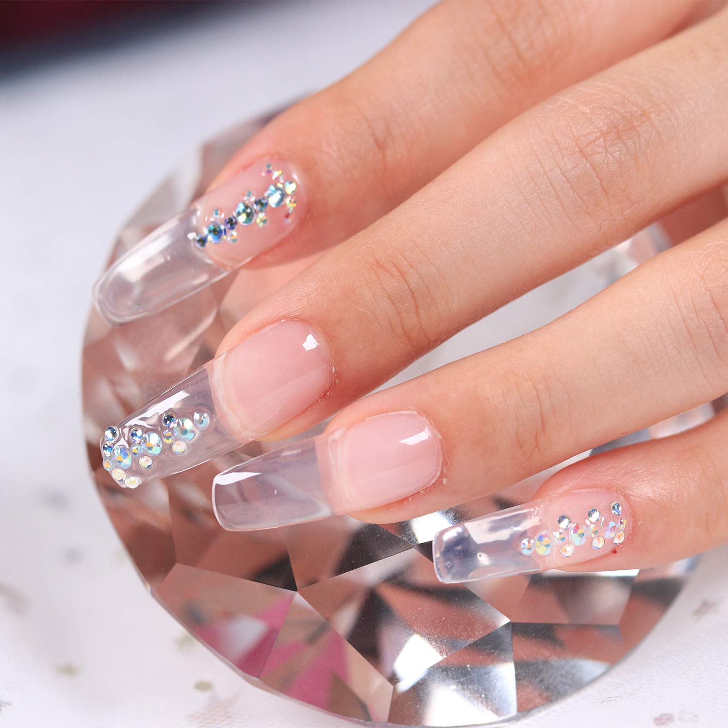 Makartt Nail Extension Gel Clear Builder Gel Nail Gel Trendy Nail Art Design Nail Extension Gel Salon Nail Easy DIY at Home 50ML P-21: Beauty
