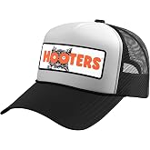 Hooters Hootie the Owl Classic Logo Patch Wings Restaurant Trucker Hat with Adjustable Mesh Back