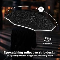 G4Free Eco Windproof Travel Umbrella for Rain