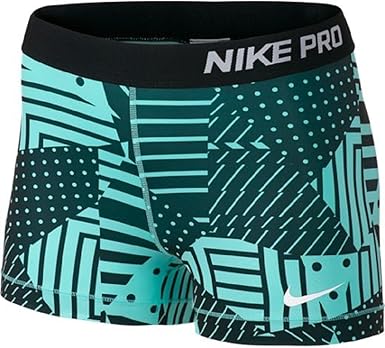teal nike pro shorts