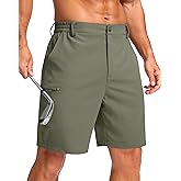 G Gradual Men's Casual Shorts 7"/ 9"/ 5" Lightweight 4 Pockets Stretch Quick-Dry Summer Shorts for Golf Work Hiking Trips