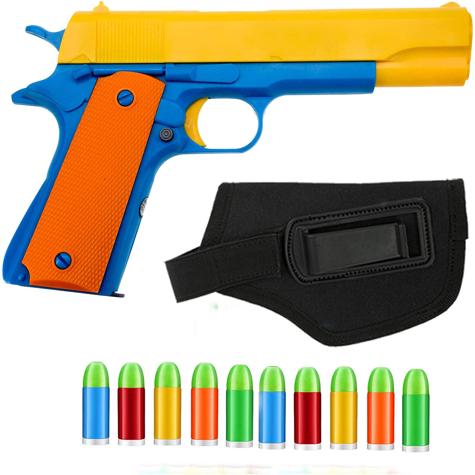 Photo 1 of Toy  - 1pcs Toy Pistols Realistic Colt 1911 Kids Toy Gun with Gun Holster and Luminous Soft Bullets Pistol