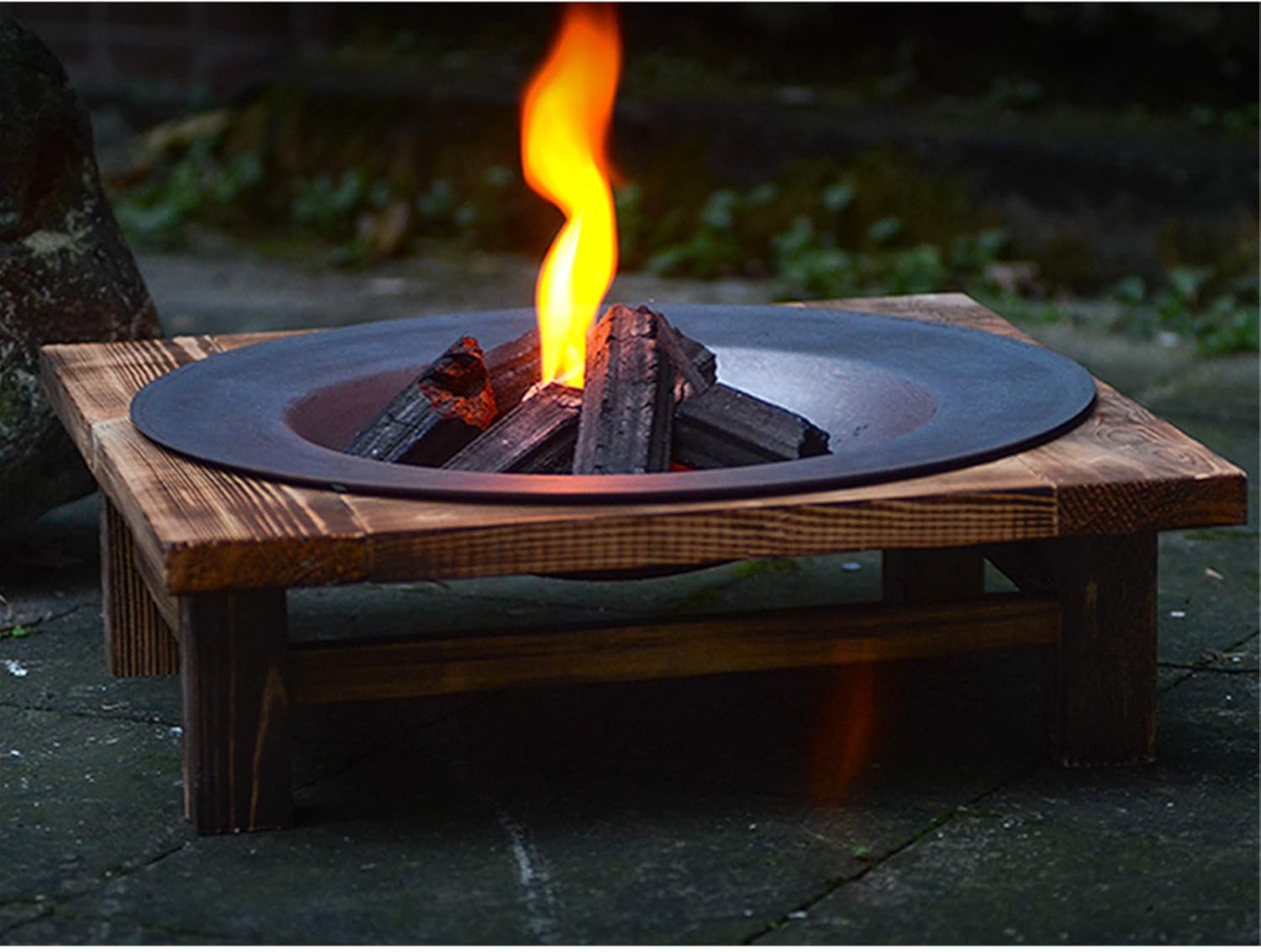GOHHK Fogata al Aire Libre, Cuenco de Fuego de 18.5 Pulgadas de