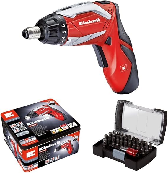 Einhell RTSD 3.6/2 Li Cordless Screwdriver Kit Complete with 32Piece