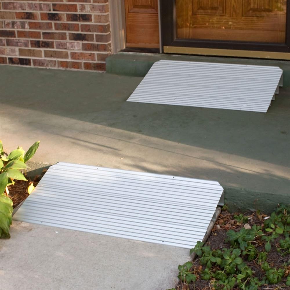 Silver Spring THR4 4.25" H Aluminum Mobility Threshold Ramp for Wheelchairs, Scooters, and Power Chairs: Automotive