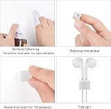 Sunity 100PCS Self Adhesive Cable Clips White for 10mm Wire Management view 5