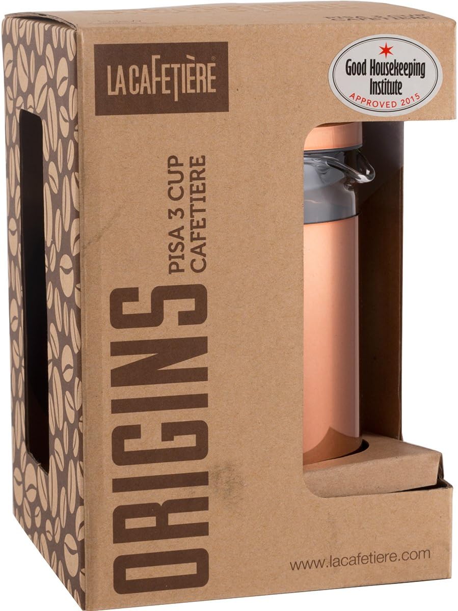 Creative Tops Cafetiere 3-Cup Copper Finish Coffee Maker