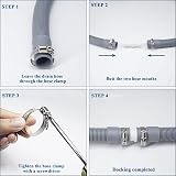 twoonto Drain Hose Extension for Washing Machines 1M Universal Hose Kit view 3