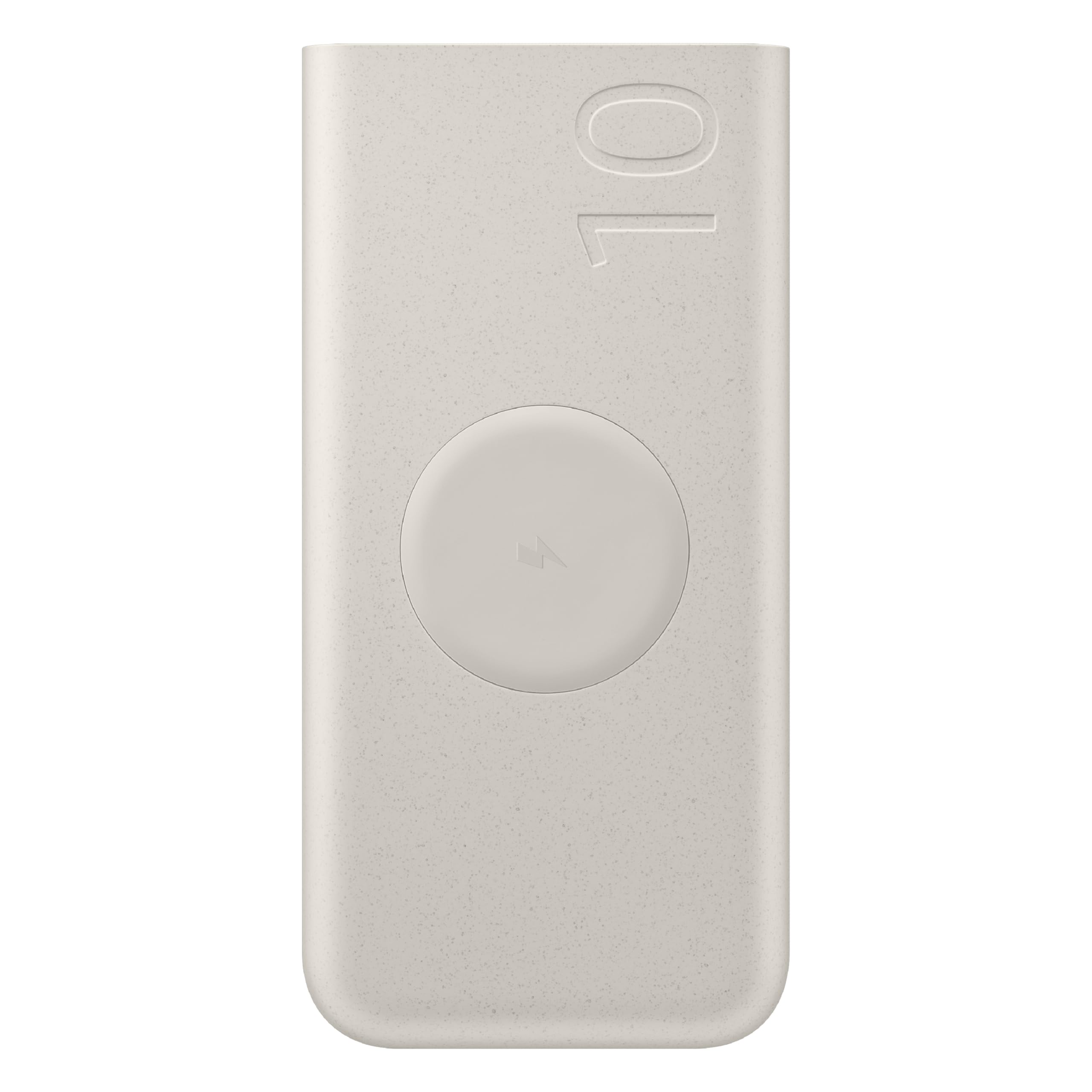 SAMSUNG 25W 10,000mAh Battery Pack Wireless Charger, Super Fast Charging w/ 2 Ports for Galaxy Phones, Buds and More, 3A USB-C Cable Included, 2024, US Version, EB-U2510XUEGUS. Beige