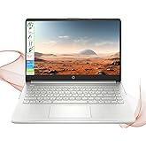 HP 14-Inch HD Laptop, Intel 4-Core CPU, 16GB RAM, 128GB SSD with Portable SSD, Microsoft Office, 1TB Cloud Storage, Webcam, Windows 11, LE Bundle