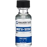 Walker Tape Mity-Tite Brush-On Adhesive 0.5 fl oz, Daily Wear Acrylic Bond for Touch-Ups, Skin-Safe Waterproof Lace Glue Alternative for Human Hair Lace Wigs, Toupee Fixes and Hairpiece Adjustments