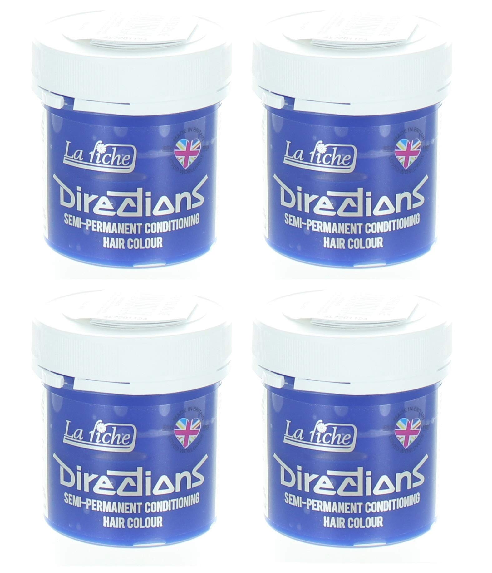 4 x La Riche Directions Semi-Perm Hair Colour Pastel Blue 4x 88ml — image 1