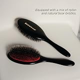 Denman D81M Boar Bristle Hair Brush - Detangling, Smoothing, Shine for All Hair view 6