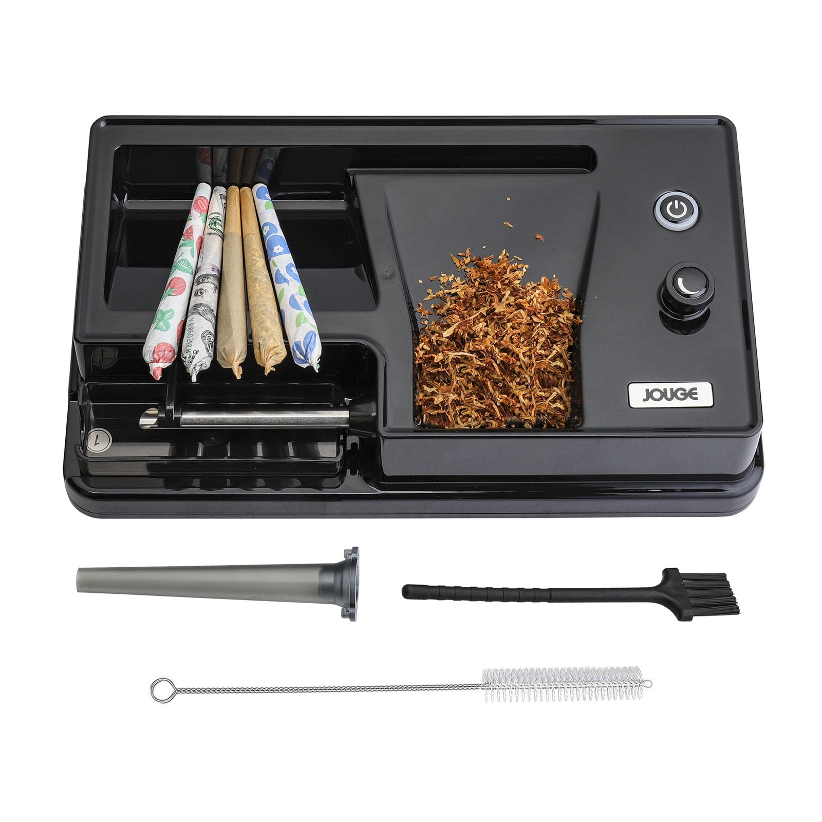 jouge electric cigarette roller CHEEMAR Electric Cone Rolling Machine,Cigarette Rolling Machine Portable  Automatic Cigarettes Injector Maker Machine Cone Loader/Pre Roll Machine in  Saudi Arabia