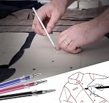 Zngou 6 Colors Heat Erasable Fabric Pens with 30 Refills for Sewing view 4