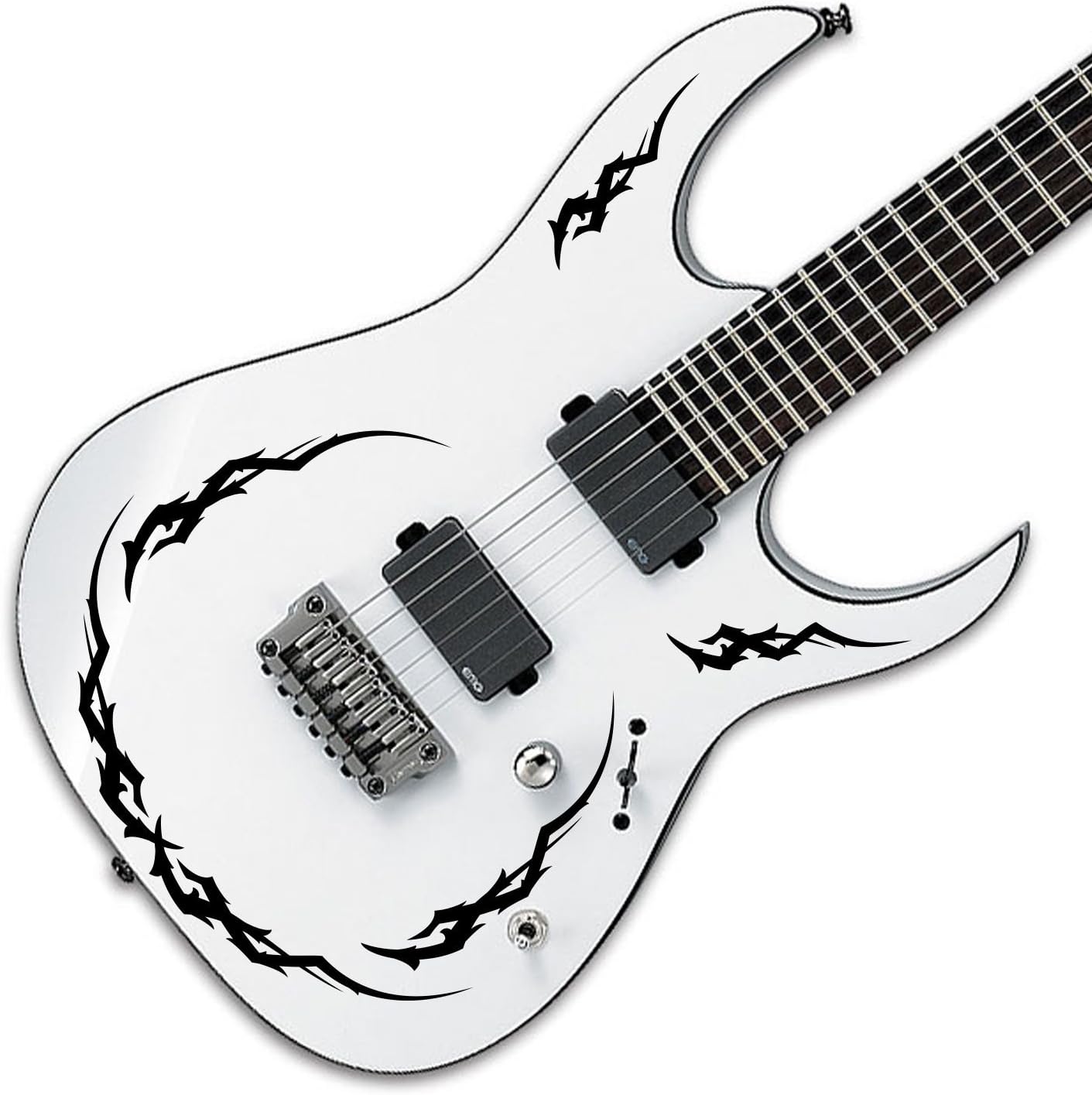 Designdivil Wall Art Quality Tribal Edge Guitar Decal Sticker Pack fits all Guitars 24 Colour Choices (Black)