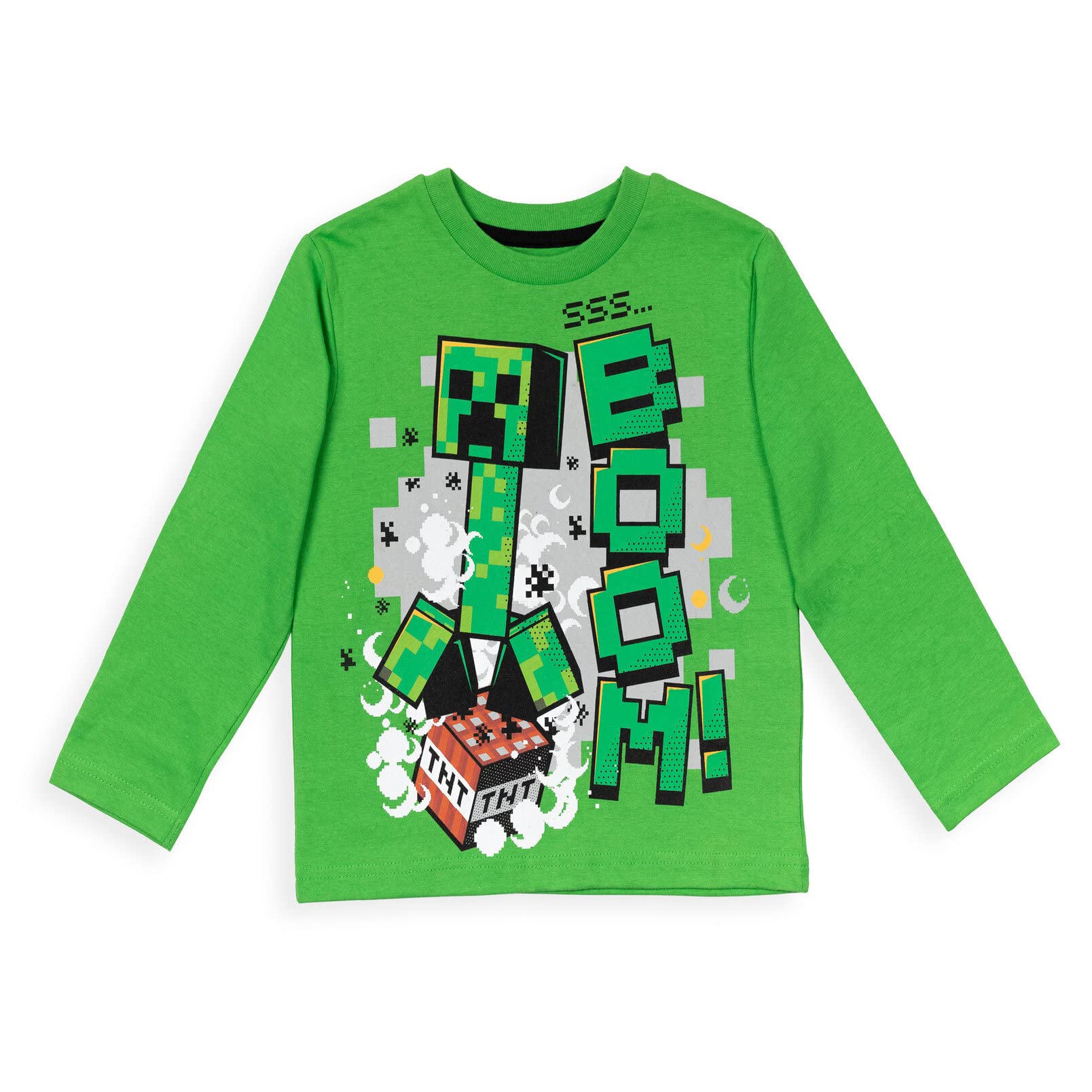 Minecraft 2 Pack Long Sleeve T-Shirts Little Kid to Big Kid Sizes (4-18-20)