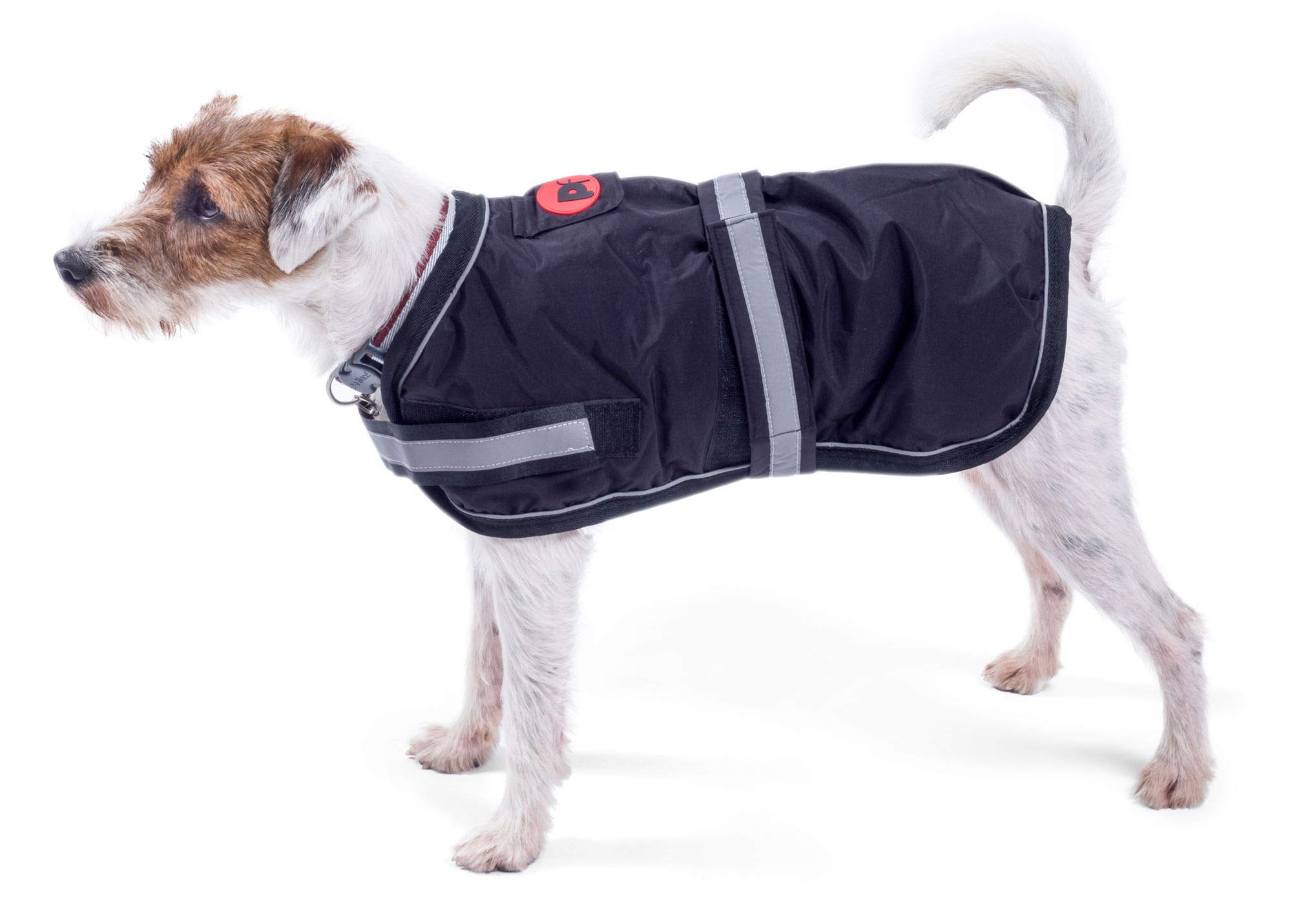 Petface Super Soft Waterproof Dog Coat, 50 cm, Black