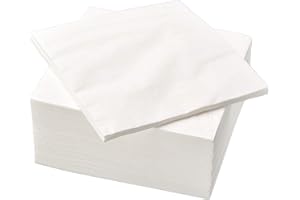 IKEA FANTASTISK - Paper Napkin, White / 100 Pack - 40x40 cm