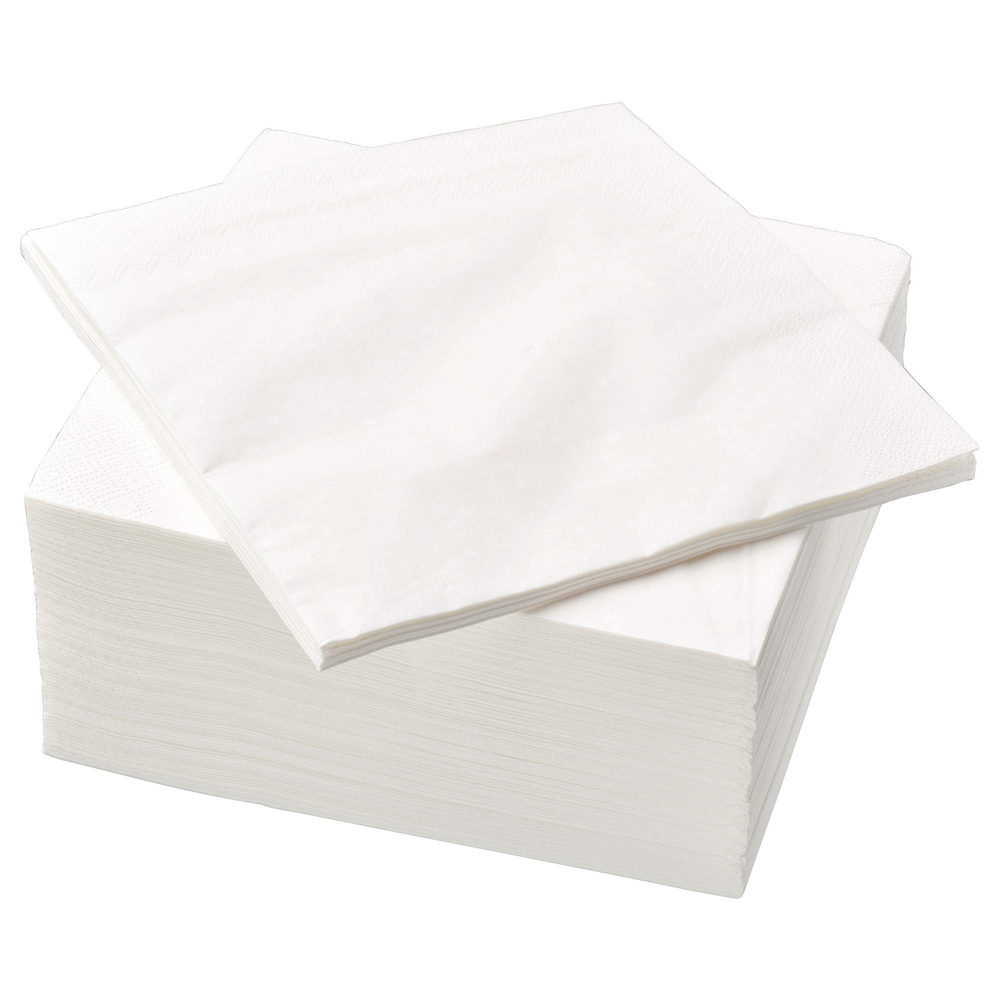 IKEA FANTASTISK - Paper Napkin, White / 100 Pack - 40x40 cm,IKE-500.357.52