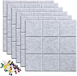 Uoisaiko 90x60cm Large Felt Pin Board 6 Pack 0.9cm Thick Acoustic Vision Board