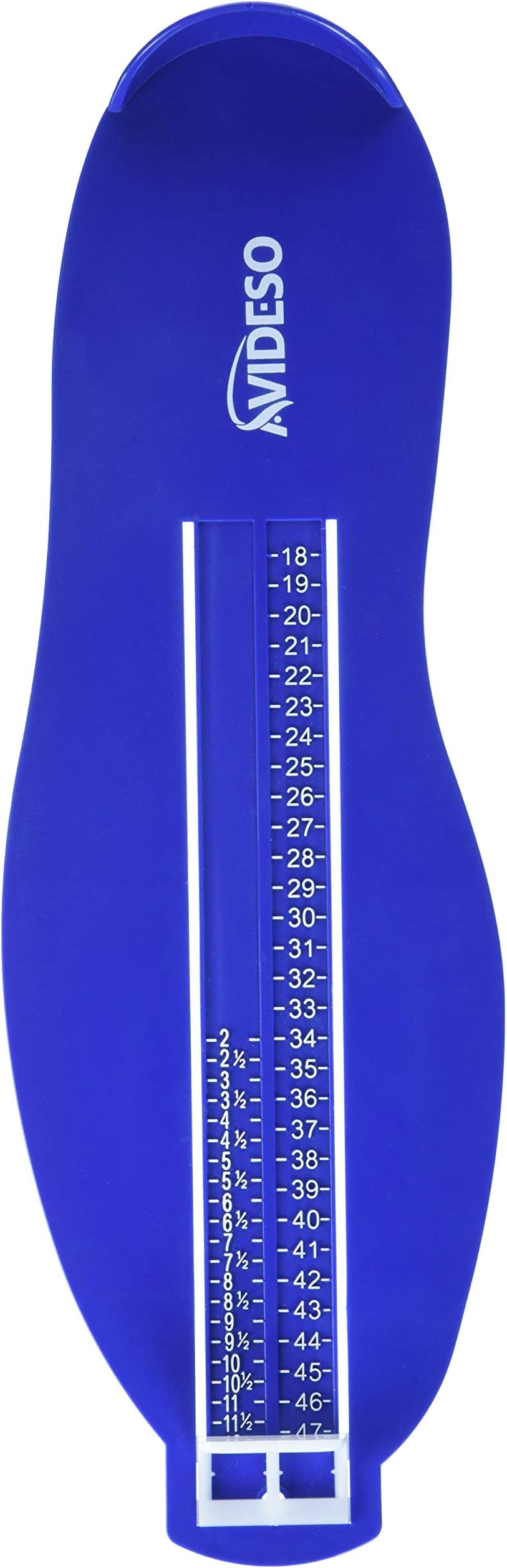 AVIDESOFoot Measuring Device - Shoe Sizes Measure Sizes 18-47 - Feet Children's Feet Measure - Foot Meter Children - Blue, Map(language_tag -> de_EN)