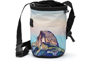 Gnarly Dood Chalk Bag for Rock Climbing & Bouldering | Gym Chalk Bag with Adjustable Waist Belt, Durable Drawstring Closure & Zippered Pocket | Cool Nature Design