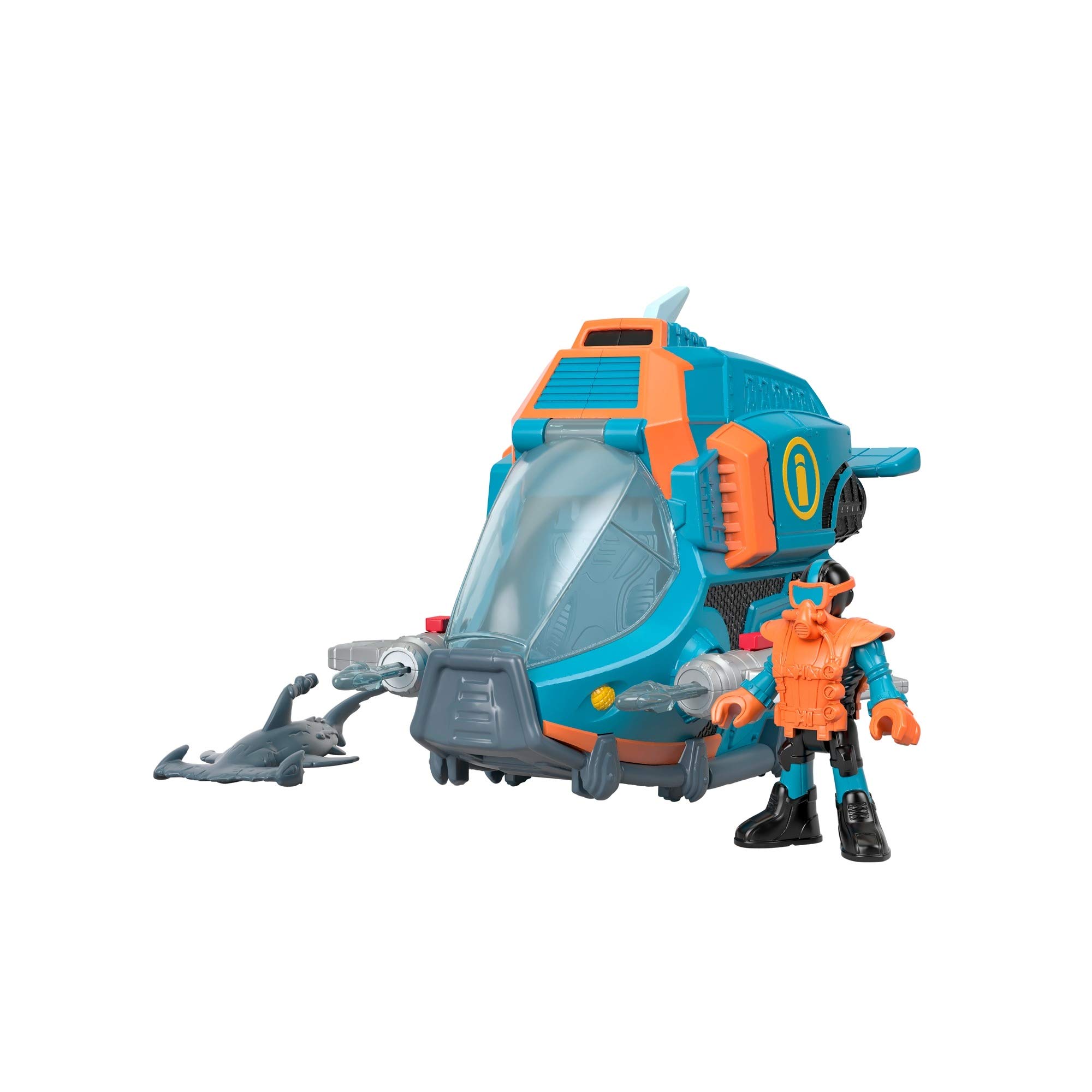 Mattel Imaginext Shark and Vehicle Asst: Deep Sea Shark Sub(assorted model)