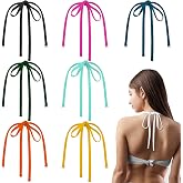 Eurzom Bathing Suit Strap Replacement Halter Neck for Bikini Swimsuit | Swimwear Bra Bikini Top Straps, Adjustable Detachable for Women Girls, Fits Bathing Suits and Bikinis, Beach Pool Wear