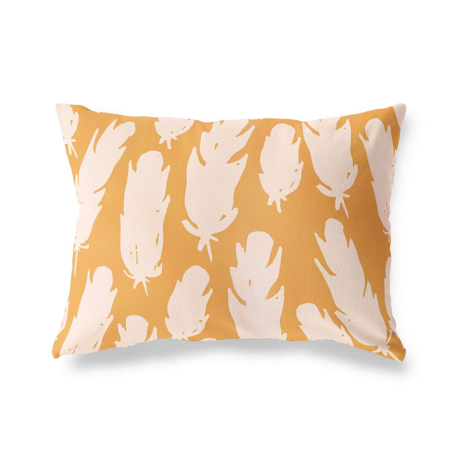 BonaMaison Decorative Cushion Cover, Orange-Off White Throw Pillow Covers, Home Decorative Pillowcases for Livingroom, Sofa, Bedroom, Size: 45X60 Cm - Designed and Manufactured in Turkey