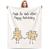 Redditbest Anniversary Blanket Gifts for Women Men, Romantic Gifts for Her Him, Birthday Gifts for Boyfriend Girlfriend, Wedding Gifts for Wife Husband Couple, 60'' x 50''