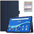 Epicgadget Case for Lenovo Tab M10 HD (2nd Gen) TB-X306F/TB-X306X, Lightweight Folio PU Leather Folding Stand Cover Case for Lenovo Tablet M10 HD 10.1 Inch Display 2020 Released (Navy Blue)