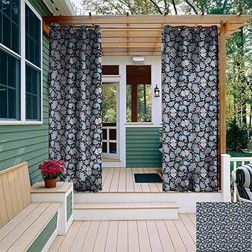 XXANS Panel de Cortina de Exterior para Patio, diseño de lágrimas