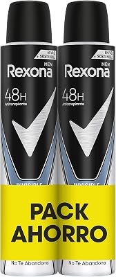 Invisible Desodorante Aerosol Antitranspirante para hombre Ice Pack Ahorro 2 X 200ml (El empaque puede variar)