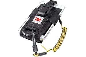 Capital Safety 3M DBI-SALA Fall Protection For Tools,1500089,Adj Radio Holster Combo w/Clip2Loop Coil and Micro D-Ring, Size To Any Portable Radio/Small Device,Mount To Harness/Belt, 5.25 inches x 2.25", Black