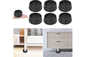 MYMULIKE Bed Risers 1 Inch Set of 6 Pieces,Furniture Risers Bed Lifts Risers,Adjustable Bed Frame Risers,Heavy Duty Bed Lifts Risers for Table, Sofa, Couch, Desk