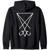 The Sigil of Lucifer (Seal of Satan) Zip Hoodie