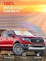 Proadsy Front Windshield Sun Shade Foldable