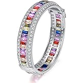 Women Amethyst Bracelets Garnet Ruby Blue Sapphire Tennis Bracelet Bridal Girl Girlfriend Jewelry