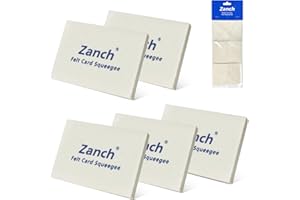 Zanch Felt Squeegee Window Tint Tools Wool Soft Felt Card Squeege for Vinyl, Shrink Squeegee Automotive Window Tint Squeegee Wrap Squeegee Tool for Car Wrapping, Window Tint Film Installing Tool-5PCS