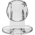 PerfectFit Brand Tunnel Plug, Hollow Butt Plug, PFBlend, TPR/Silicone, Three Sizes, Use for Anal Training, Clear, Large