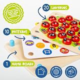 Nene Toys Ladybug’s Garden Memory Game Wooden Matching for Kids 3 4 5 view 4