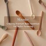Moonkie Silicone Baby Spoons Set of 4 Soft-Tip Bendable Feeding view 8