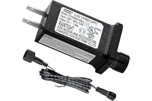 AIROADS 5V1A Class 2 Power Supply Replacement Model JT-DC050V1000-C LED Transformer IP44 LED Light Controller Low Voltage Transformer for Halloween Christmas String Light Inflatable Device